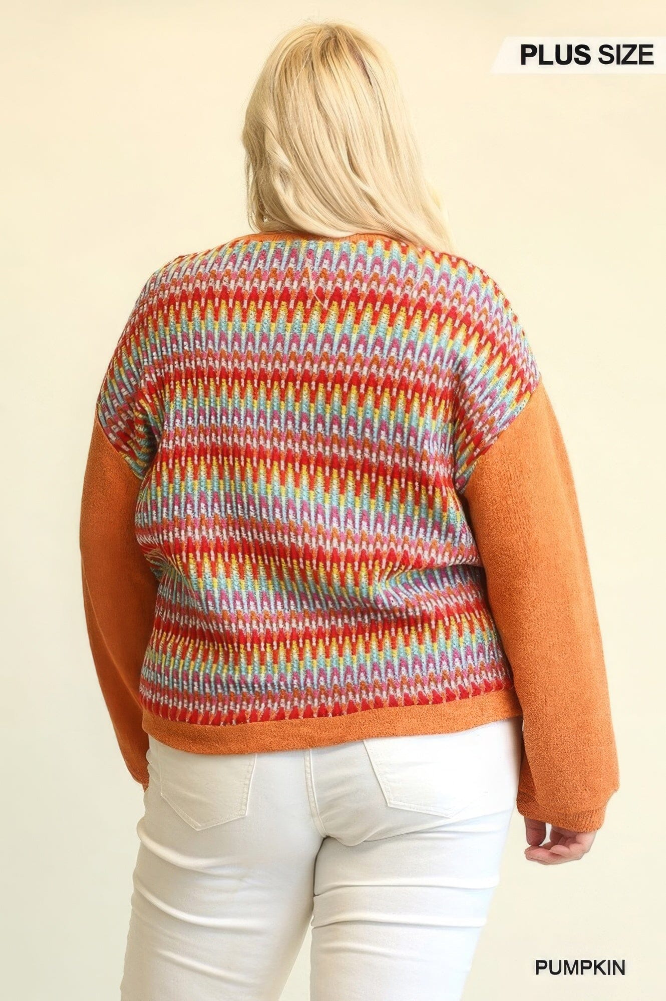 Women Novelty Knit And Solid Knit Mixed Loose Top With Drop Down Shoulder Shirts & Tops jehouze