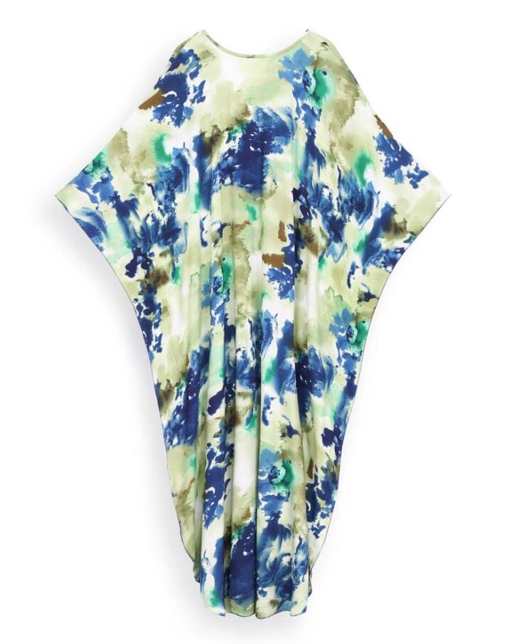 Women Oversize Kaftan Bohemian Printed Loungewear Swimsuit Cover Ups Dresses jehouze