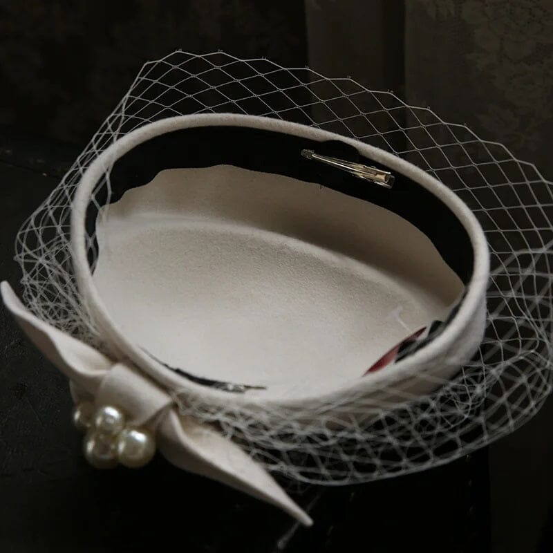 Women Pillbox Veil Wedding Church Cocktail Fedora Party Fascinator Hat Hat jehouze 