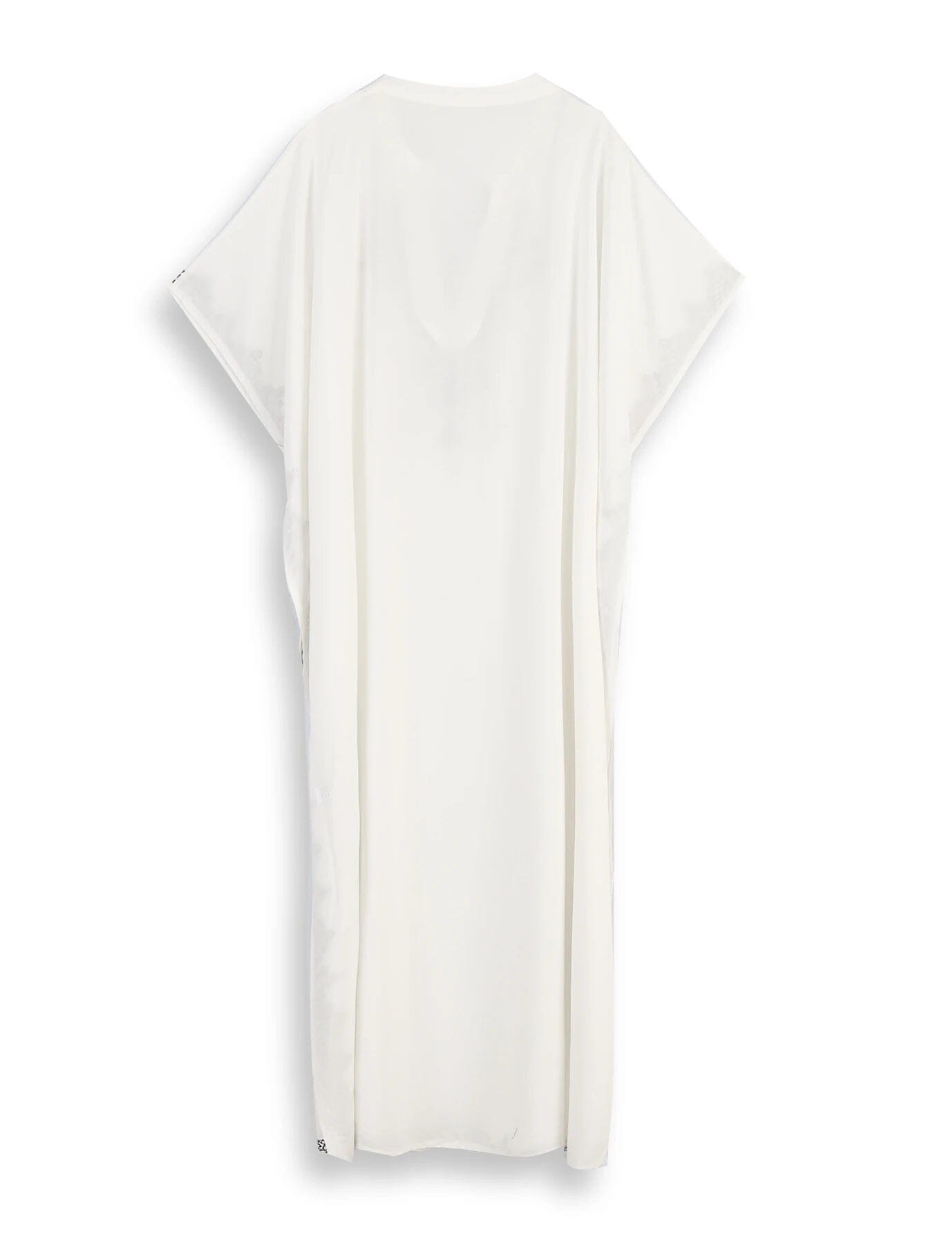 Women Plus Size Bohemian Embroidery V Neck Swimwear Cover Up Kraftan Dress Dresses jehouze