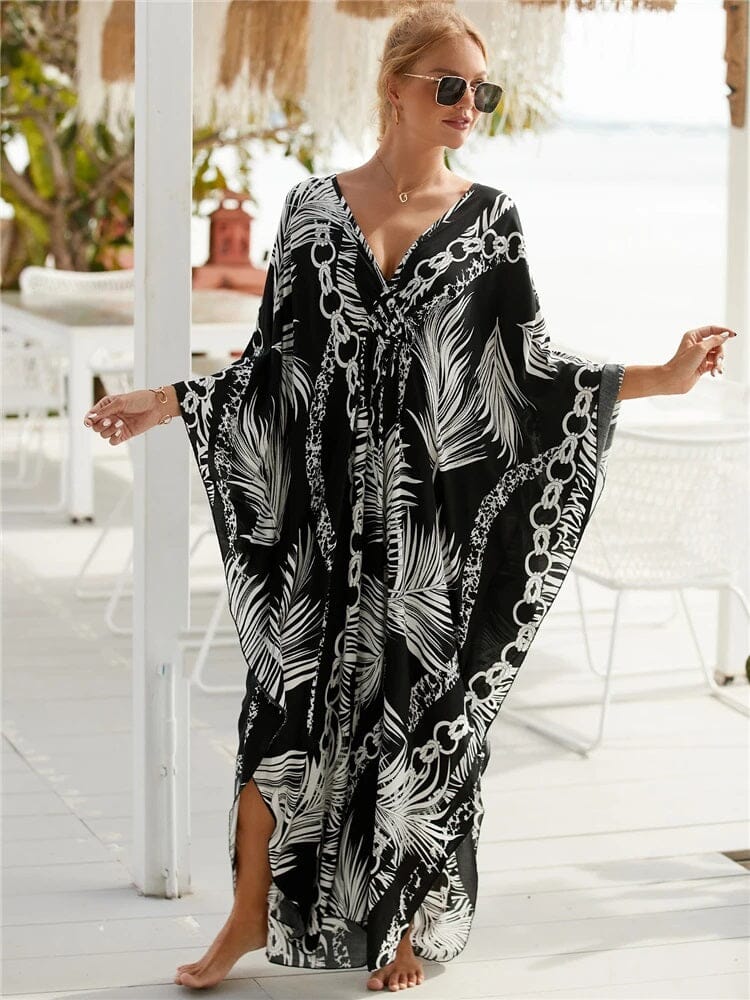 Women Plus Size Kraftan Loose Soft Floral Long Maxi Dress Dresses jehouze Q1297-19