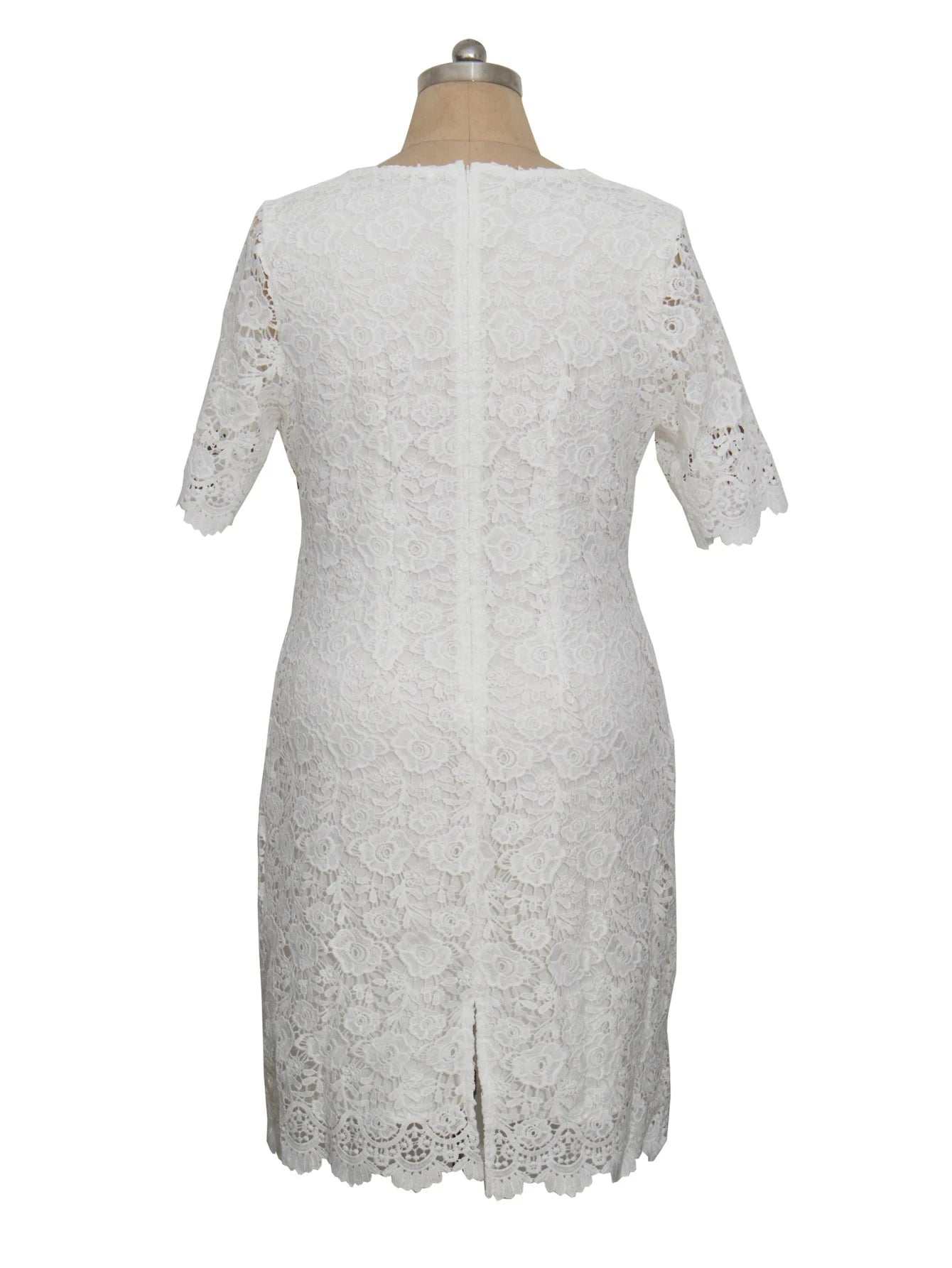 Women Plus Size Short Sleeve Bridal Shower Wedding Cocktail Dress Dresses jehouze