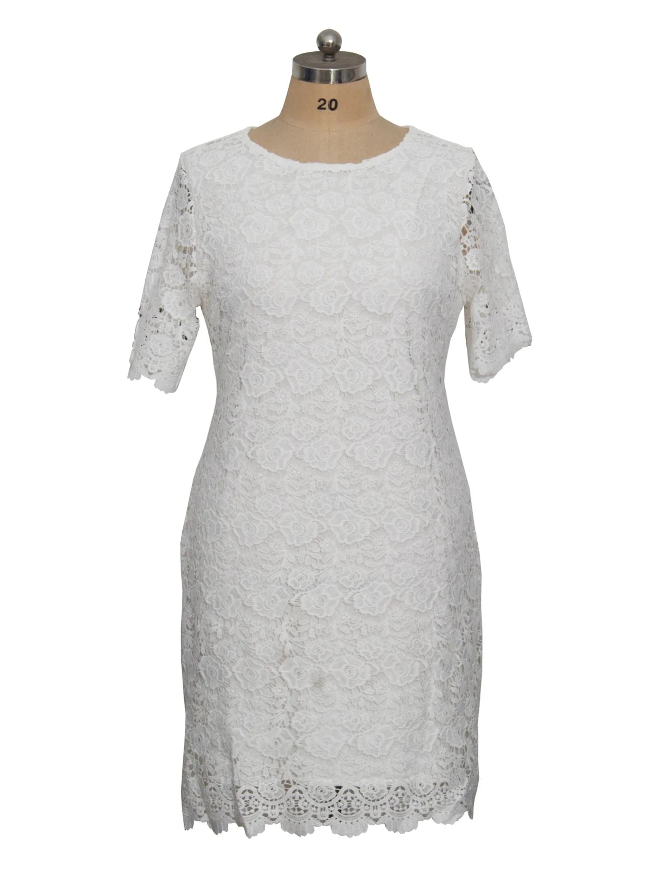 Women Plus Size Short Sleeve Bridal Shower Wedding Cocktail Dress Dresses jehouze