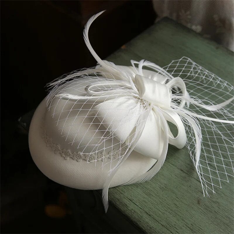 Women Satin Bowknot Cocktail Wedding Party Church Fascinator Hat Hat jehouze