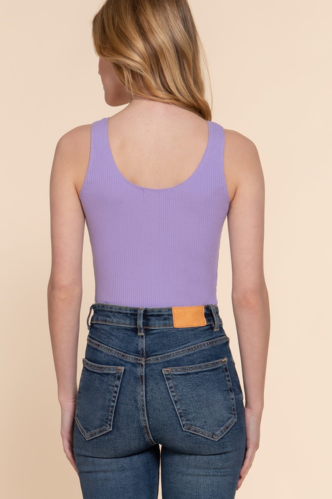 Women Sleeveless Henley Rib Knit Bodysuit Shirts & Tops jehouze