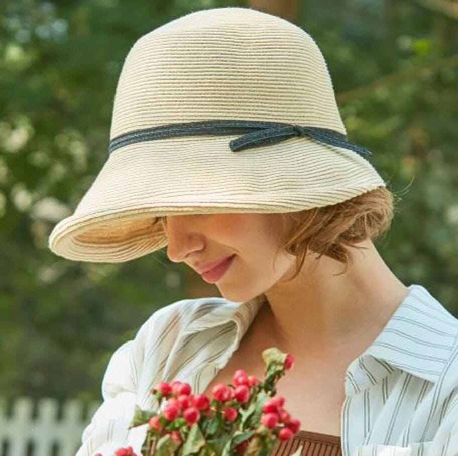 Women Summer Elegant Vintage Straw Beach Sun UV protection Boho Hat Hat jehouze