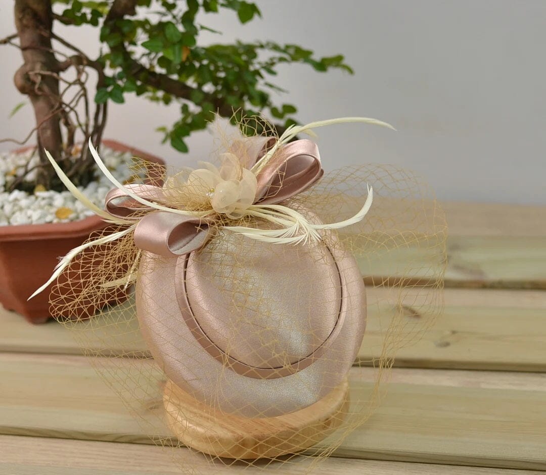 Women Vintage Pillbox Kentucky Derby Fascinator Flower Veil Wedding Tea Party Hat Hat jehouze
