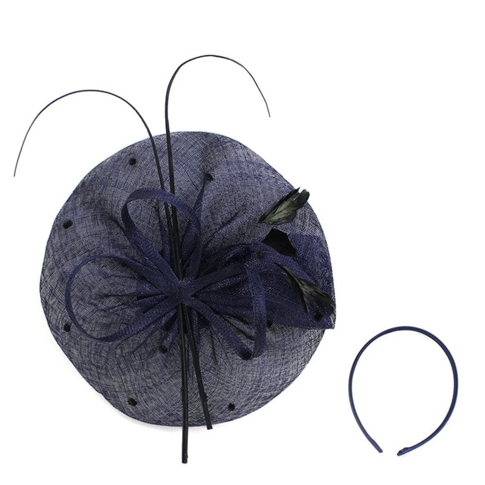 Women Vintage Sinamay Feather Party Fascinator Hat Fascinators jehouze