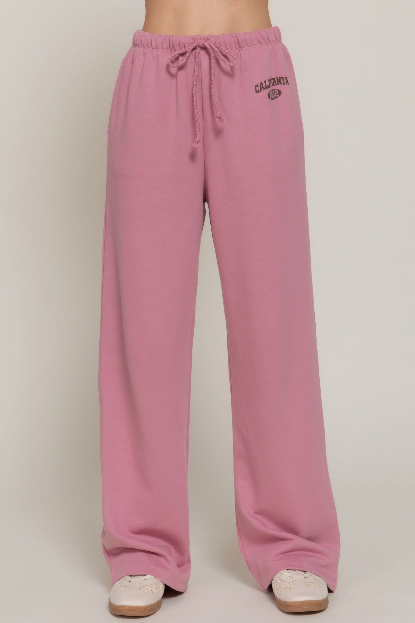 Women Waistband Print Detail Sweatpants Pants jehouze