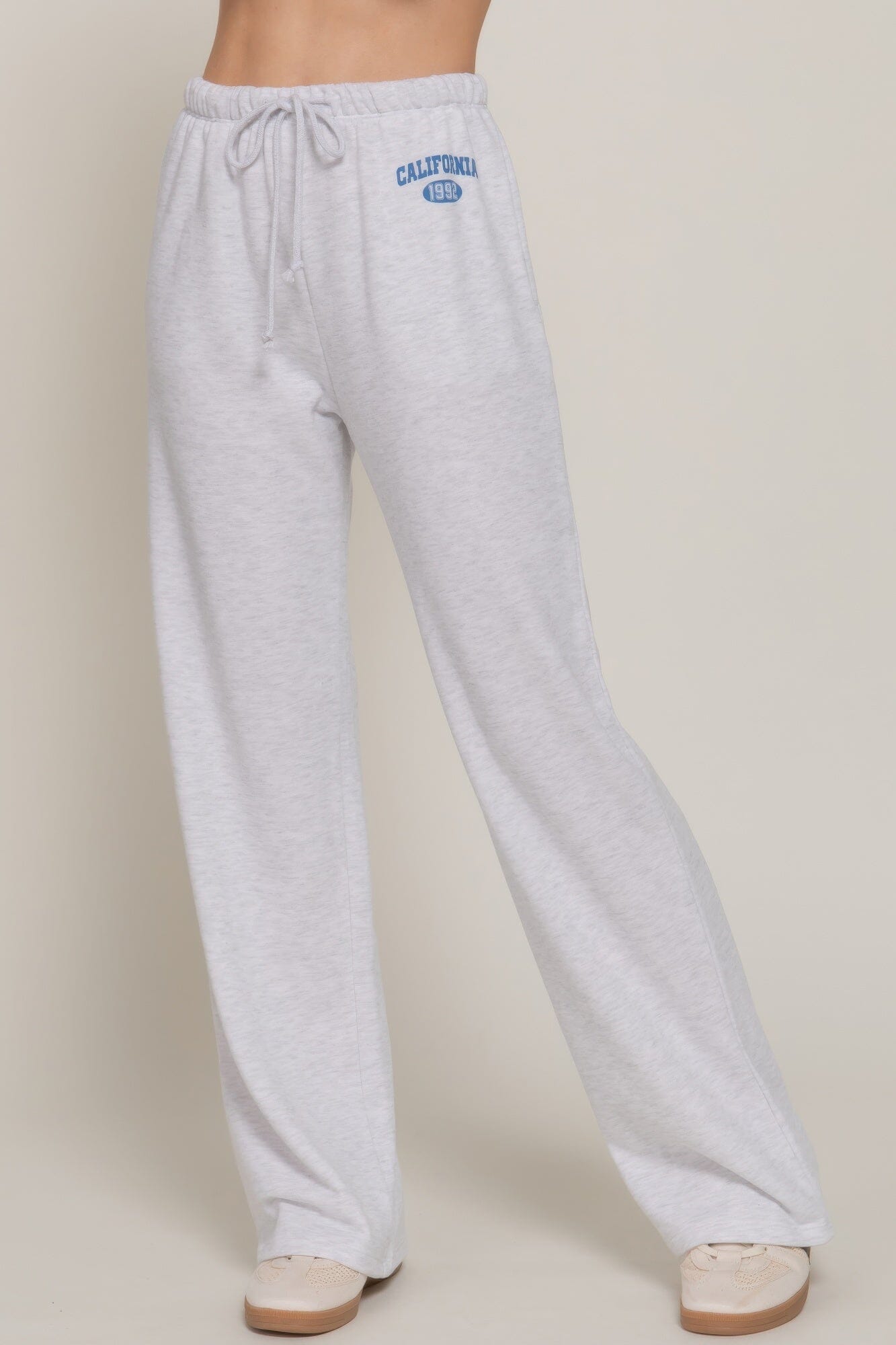 Women Waistband Print Detail Sweatpants Pants jehouze