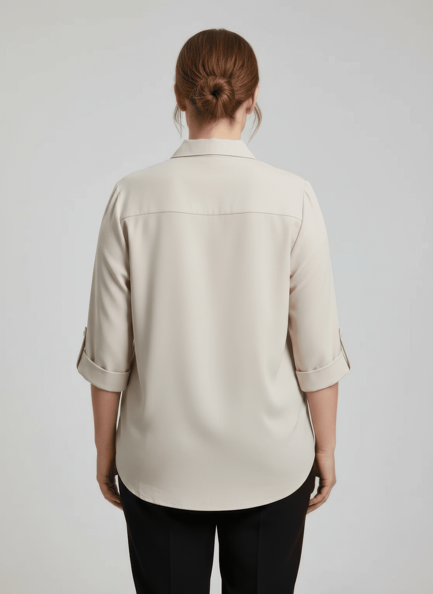 Women Zip Front Utility Pocket Tunic Blouse Shirts & Tops jehouze