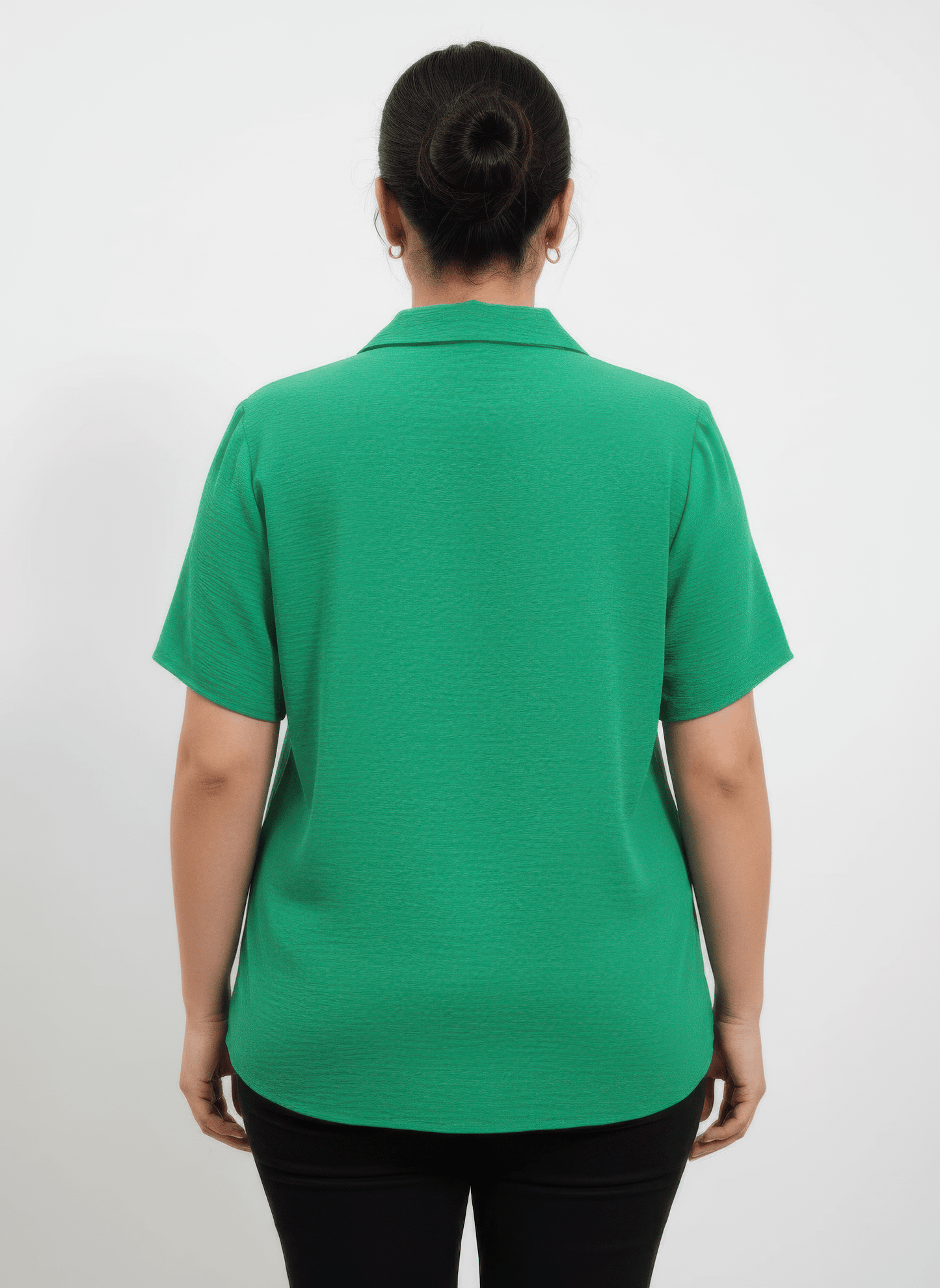 Women Zip Pocket Collared Knit Tunic Top Shirts & Tops jehouze