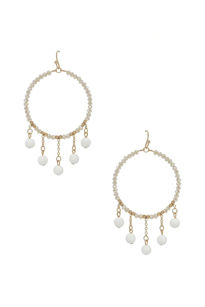 Clay Ball Charm Round Beads Earring_ Earrings jehouze