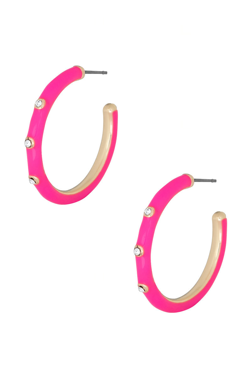Color Metal Hoop Earring_ Apparel & Accessories > Jewelry > Earrings jehouze
