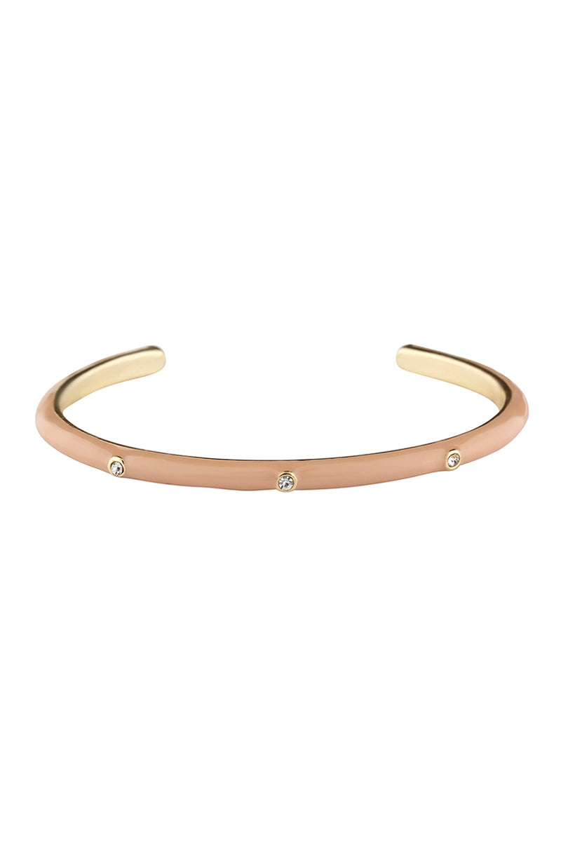 Color Metal Rhinestone Cuff Bracelet_ Bracelets jehouze