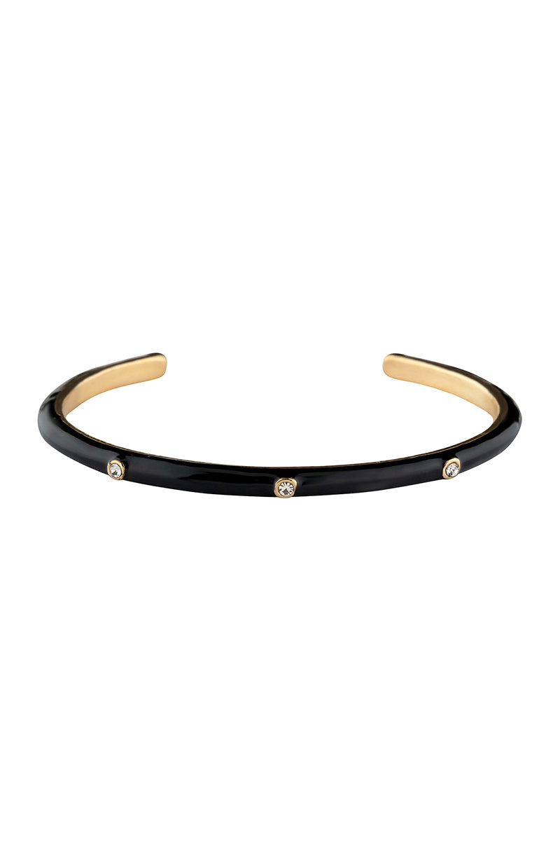 Color Metal Rhinestone Cuff Bracelet_ Bracelets jehouze