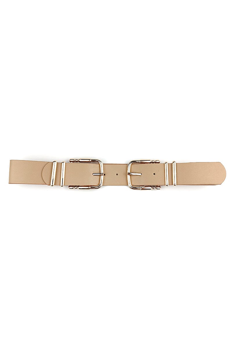 Double Sided Metal Smooth Buckle Belt Belts jehouze