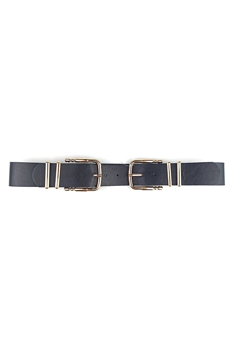 Double Sided Metal Smooth Buckle Belt Belts jehouze