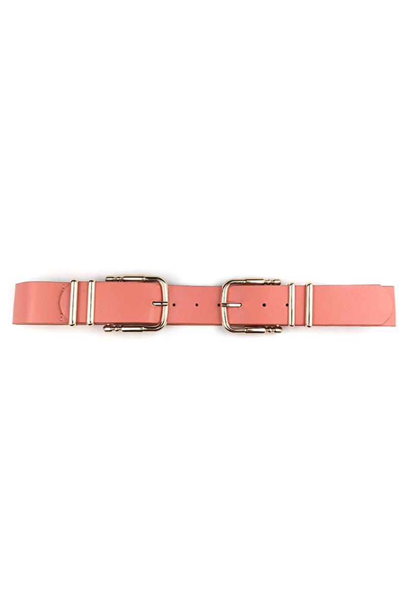 Double Sided Metal Smooth Buckle Belt Belts jehouze