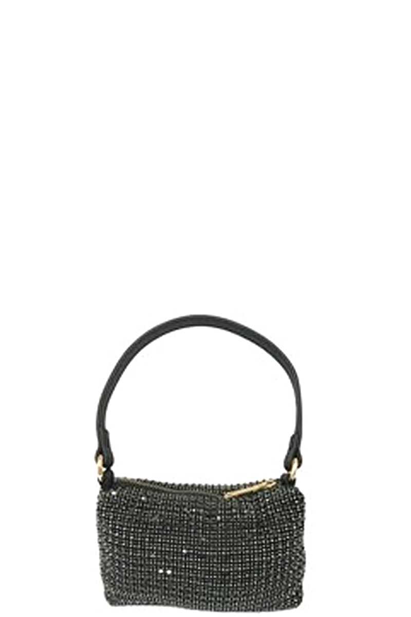 Fashion Chic Rhinestone Handle Clutch Bag Handbags & Purses jehouze