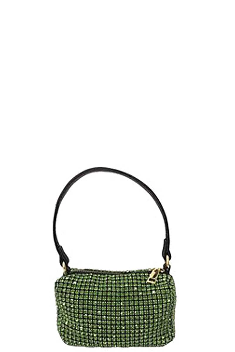 Fashion Chic Rhinestone Handle Clutch Bag Handbags & Purses jehouze