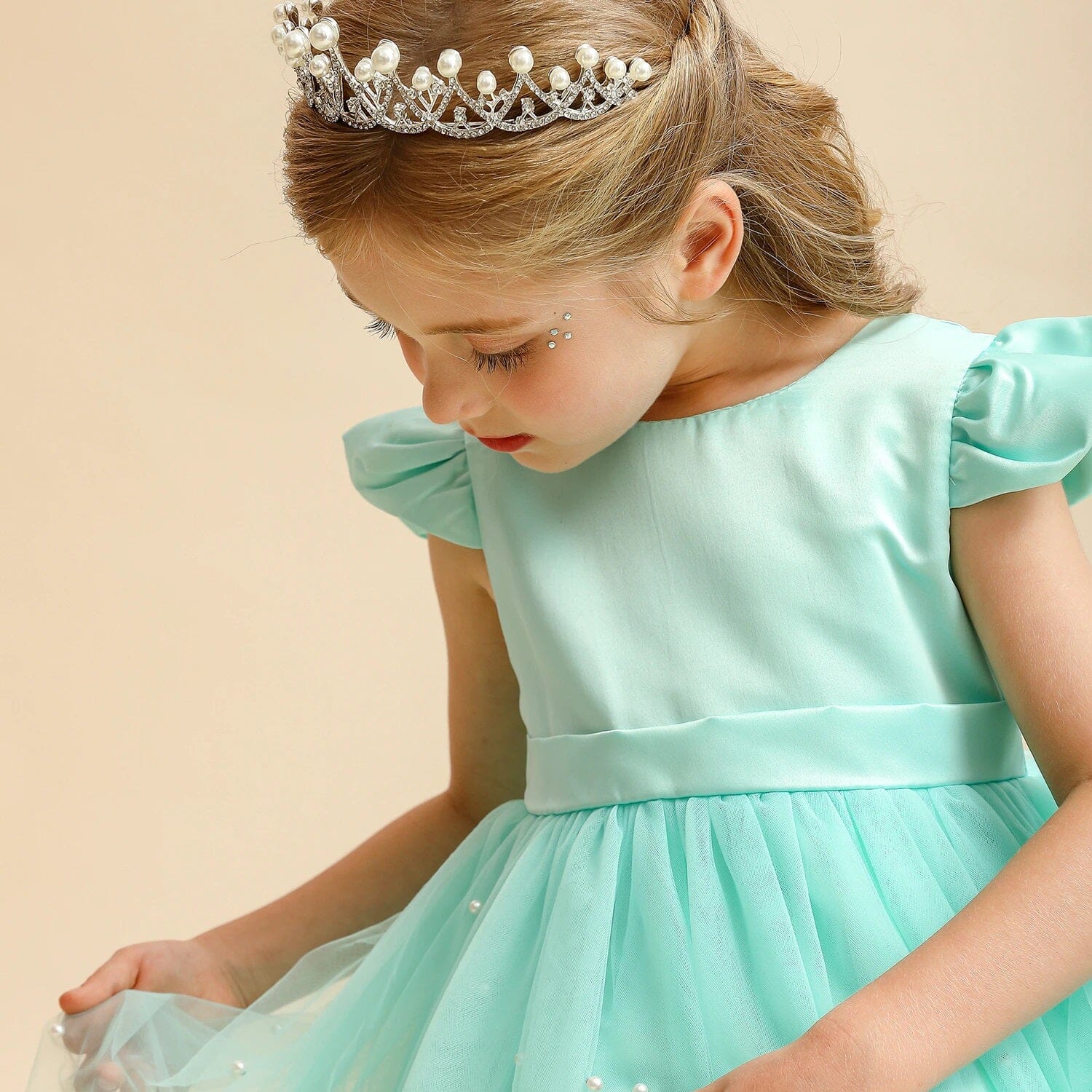 Girls Children Toddler Ruffle Sleeveless Big Bow Princess Tulle Sundress girls dress jehouze 
