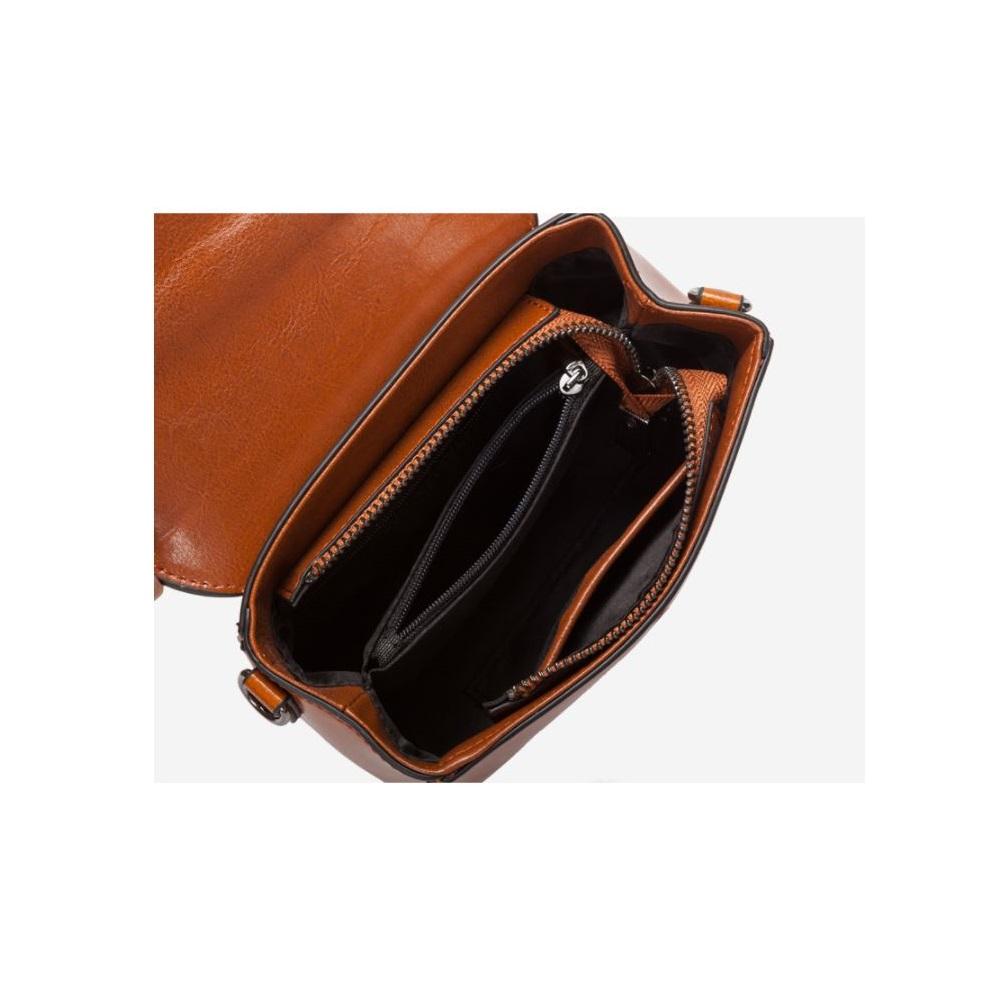 JeHouze Fashion Women Genuine Leather Crossbody Mini Handbag Metal Strap Small Purse Handbags & Purses jehouze