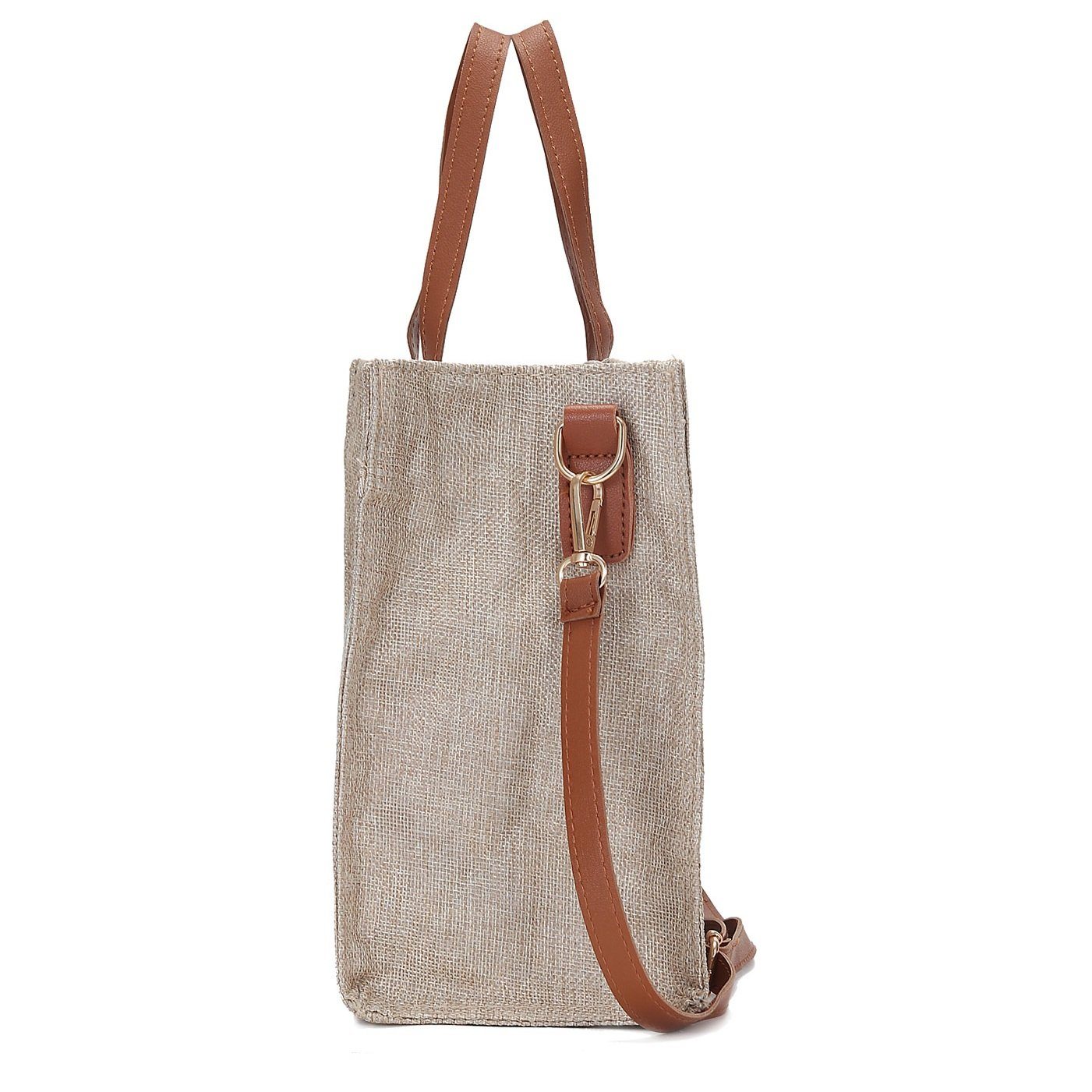 JeHouze Women Canvas Light Weight Tote Bag Casual Crossbody Handbag(Black) Handbags & Purses jehouze