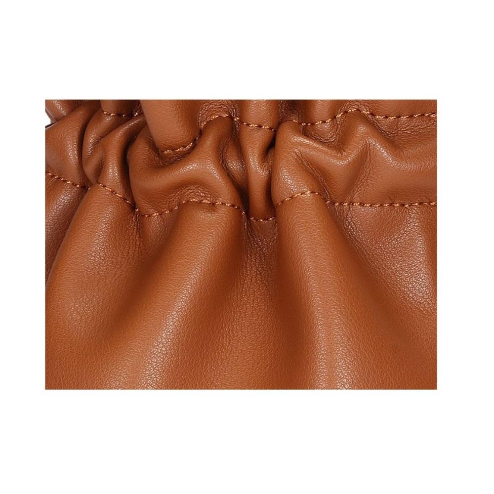 JeHouze Women Girls Leather Bucket Drawstring Shoulder Bag Strap Sling Mini Purse Handbags & Purses jehouze