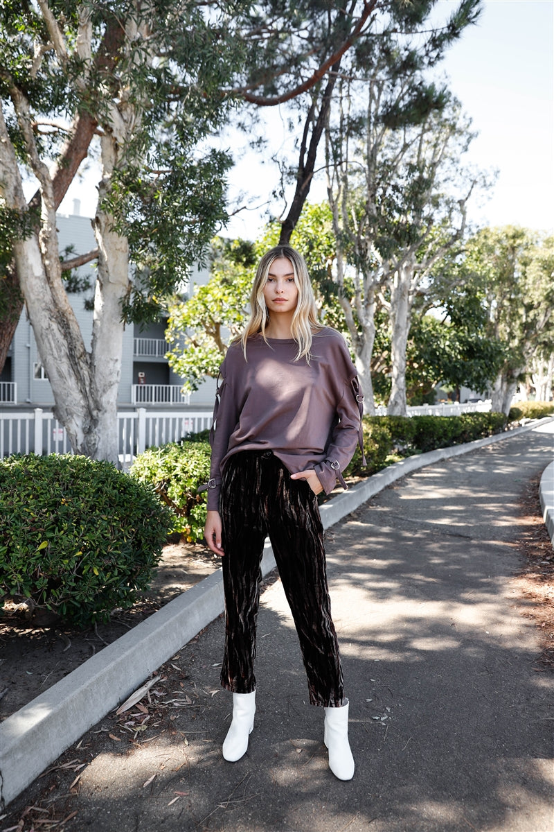 Long Sleeve Cut-out Sweater Shirts & Tops jehouze