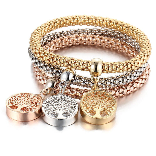 Lot Charm Tree Life Bracelet | Bracelet Crystal Tree Life | Women Bracelets jehouze