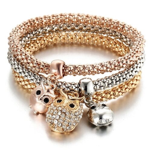 Lot Charm Tree Life Bracelet | Bracelet Crystal Tree Life | Women Bracelets jehouze Black Gun Plated