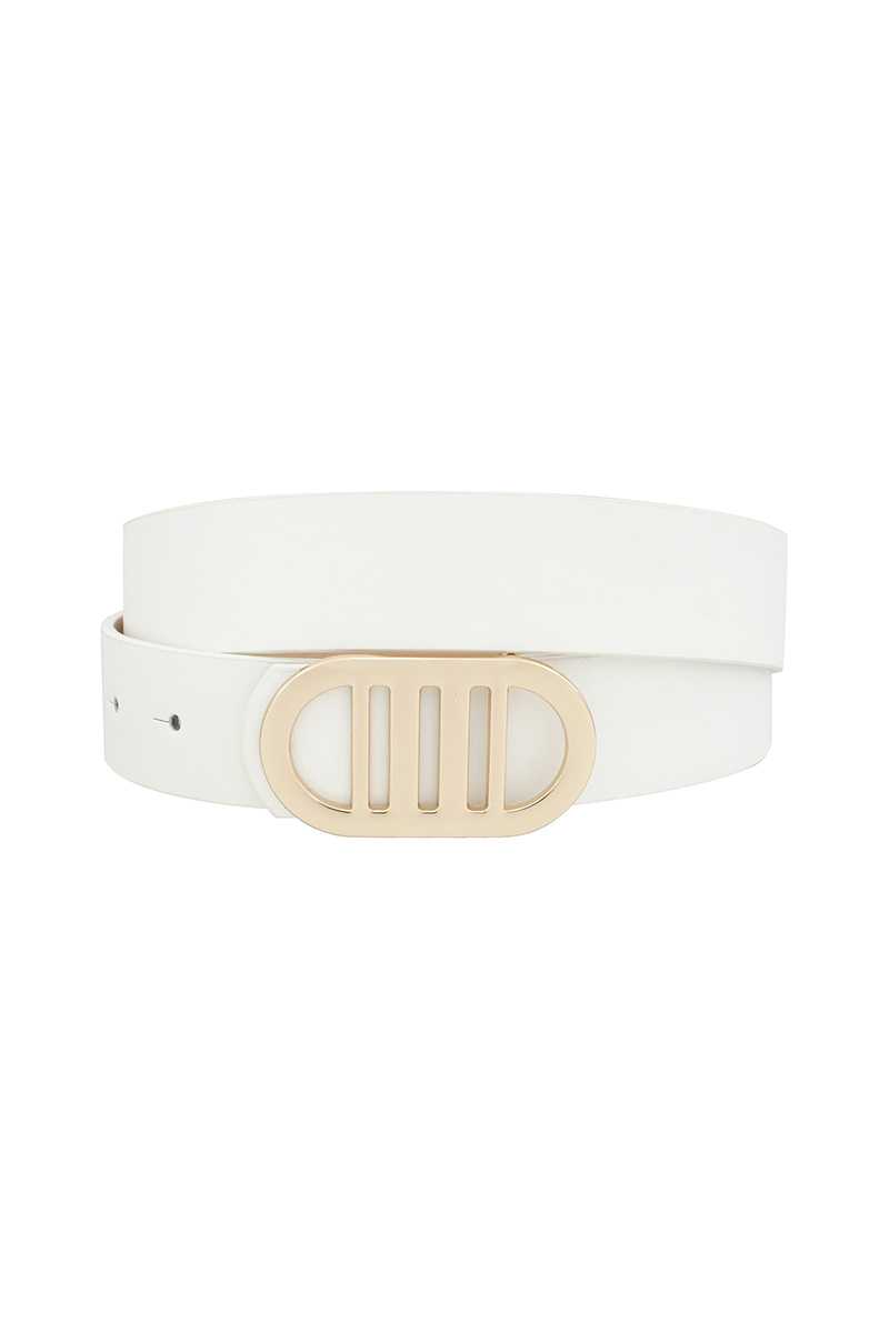 Modern Gridded Oval Standard Belt Belts jehouze