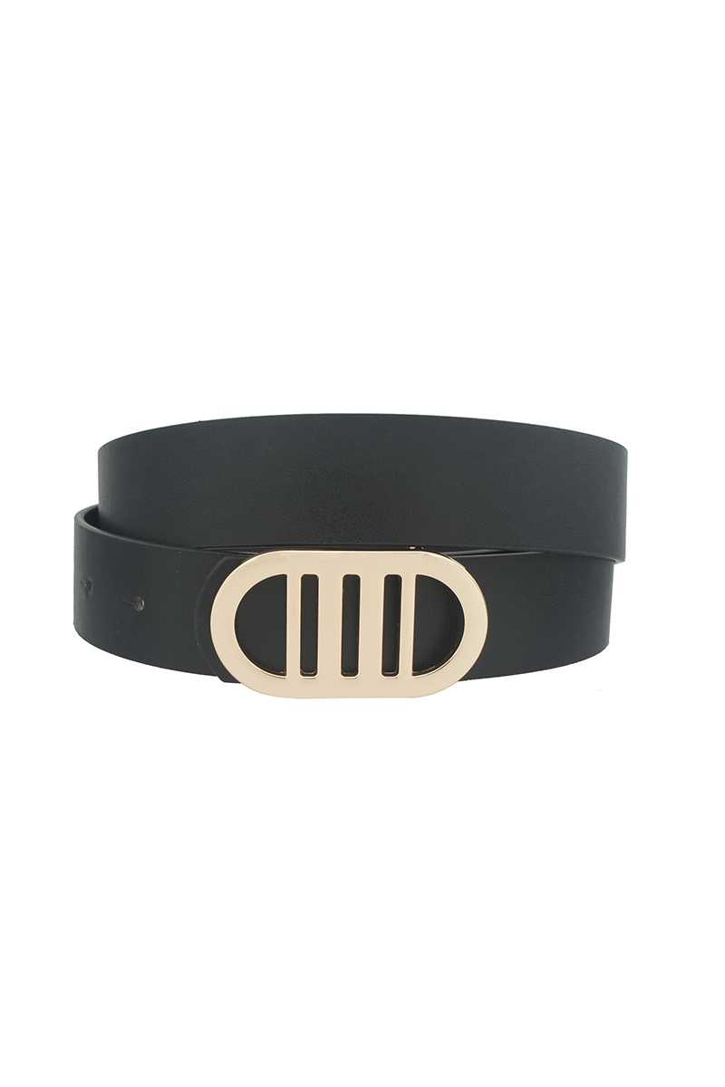 Modern Gridded Oval Standard Belt Belts jehouze