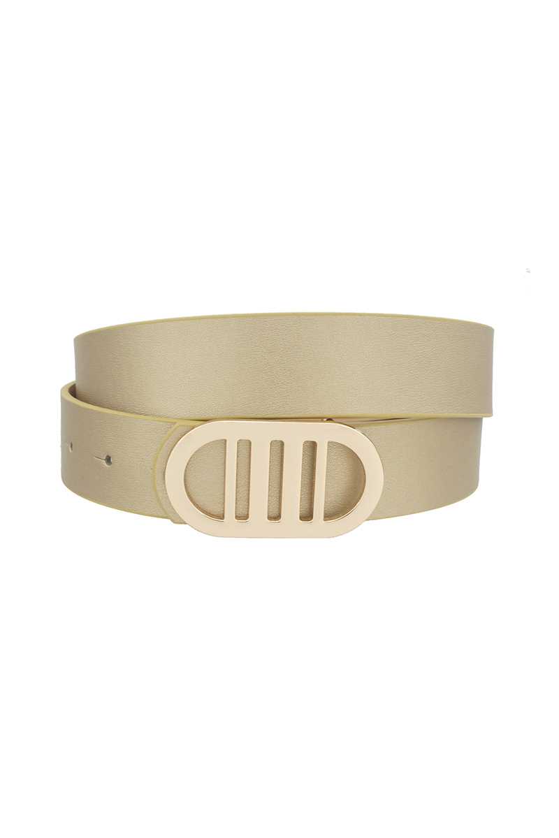 Modern Gridded Oval Standard Belt Belts jehouze