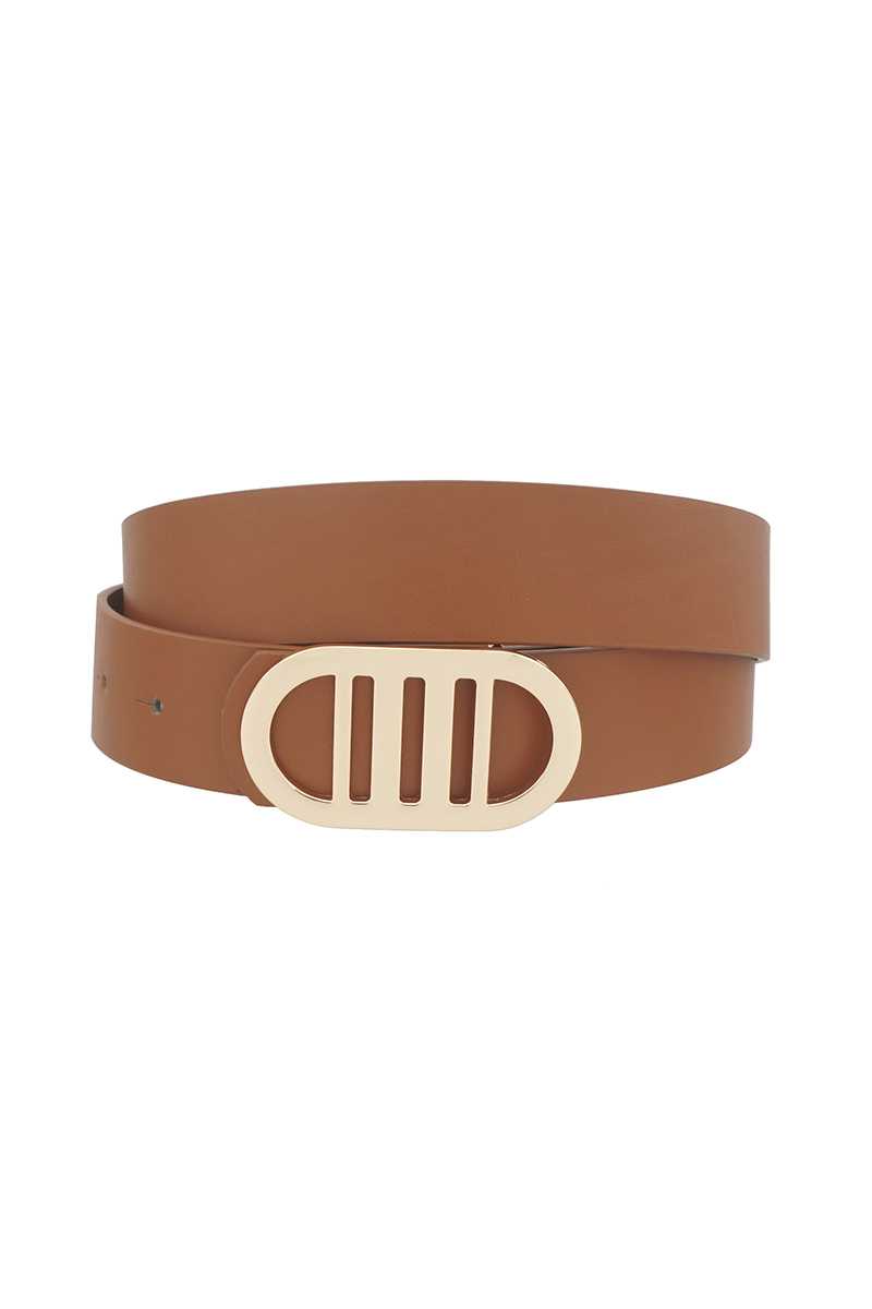 Modern Gridded Oval Standard Belt Belts jehouze