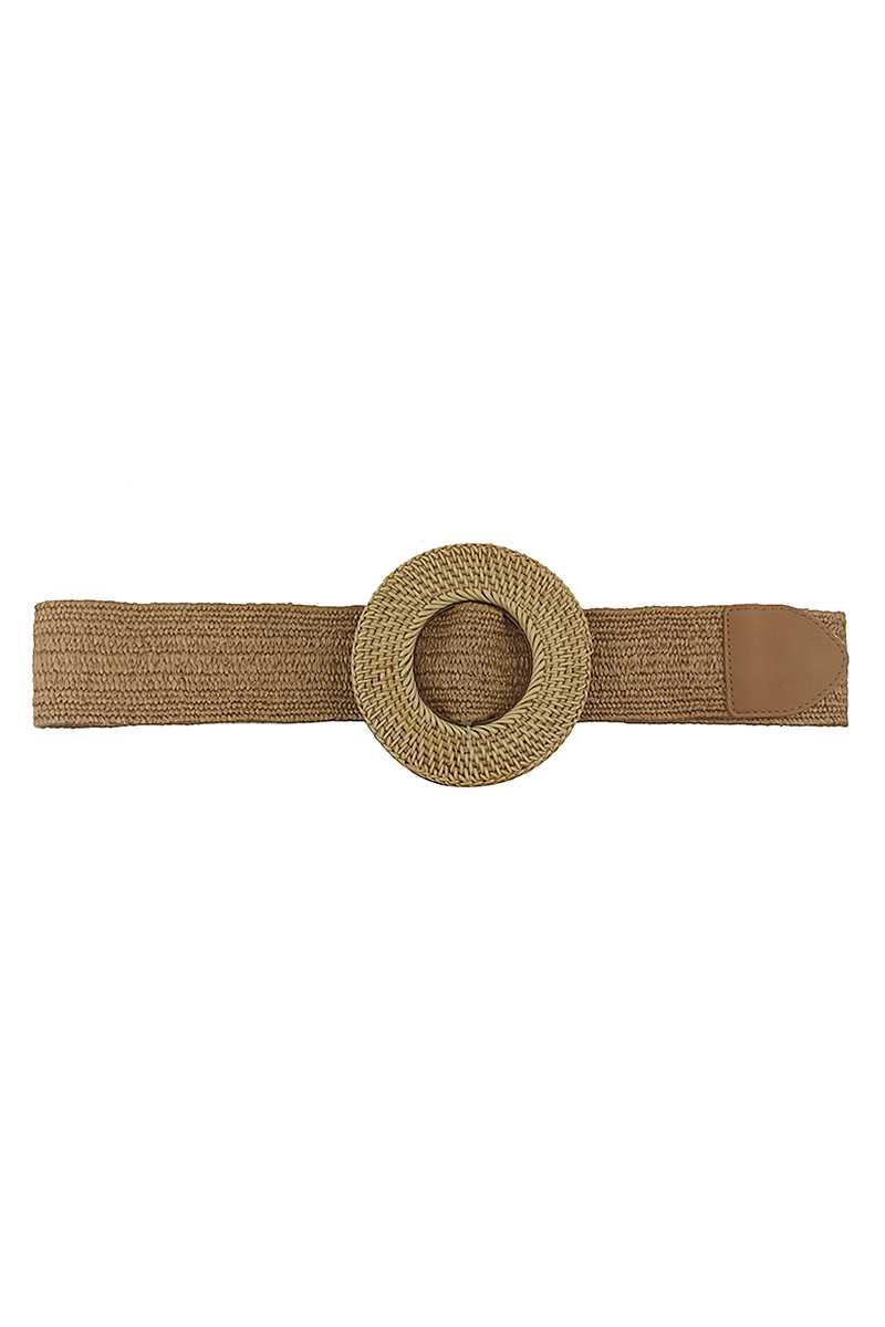 Modern Straw Round Belt Belts jehouze