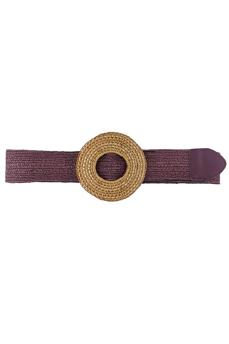 Modern Straw Round Belt Belts jehouze