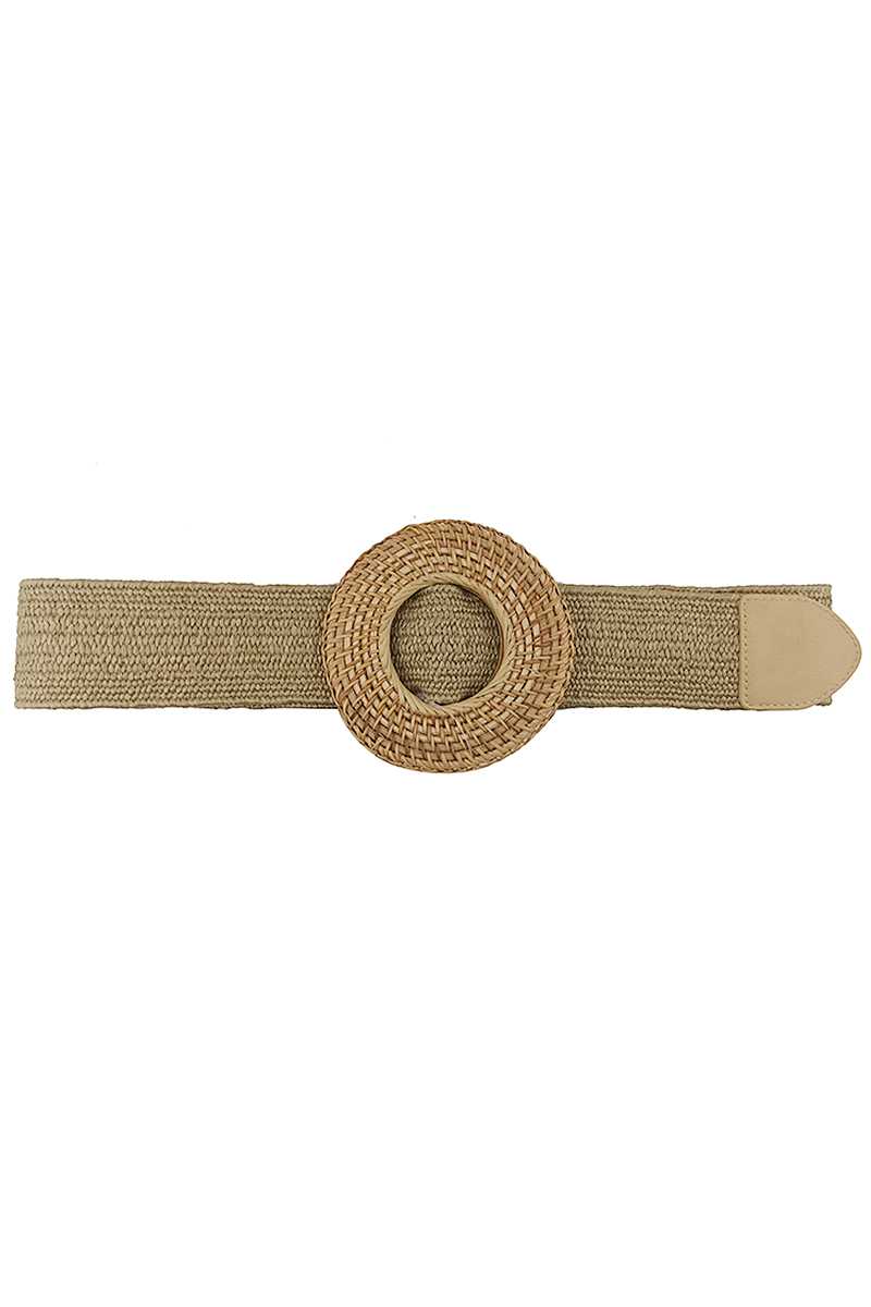 Modern Straw Round Belt Belts jehouze