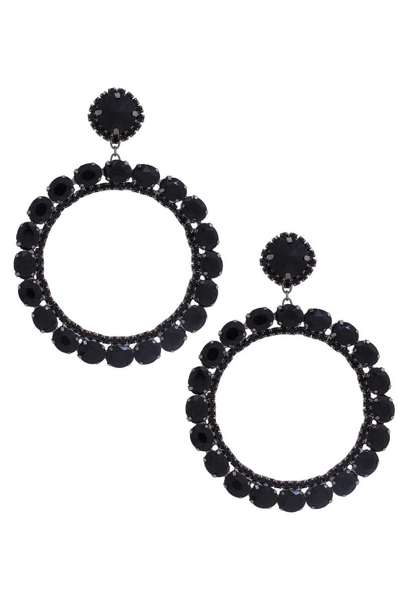 Rhinestone Dangle Earring Earrings jehouze