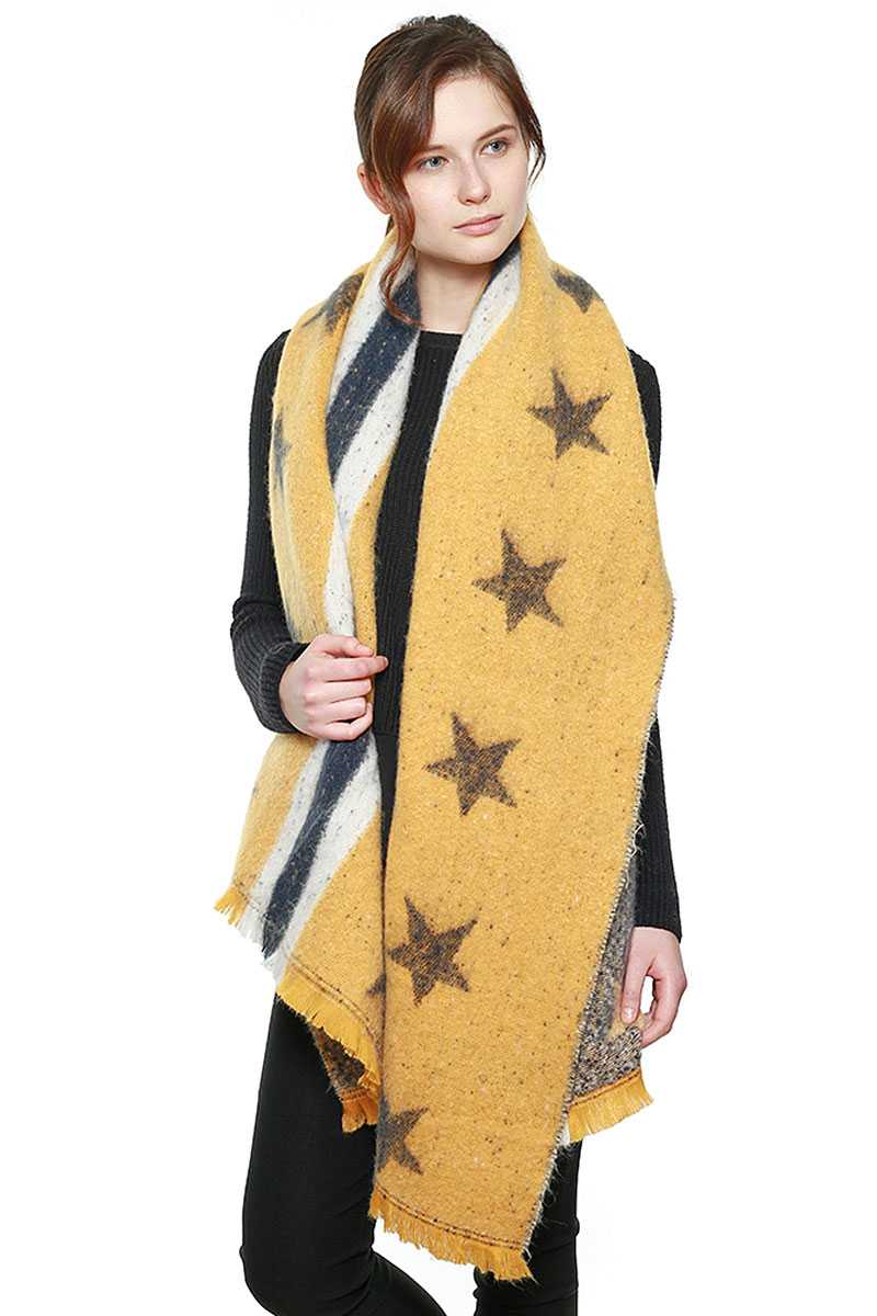 Stars & Stripe Oversized Scarf jehouze