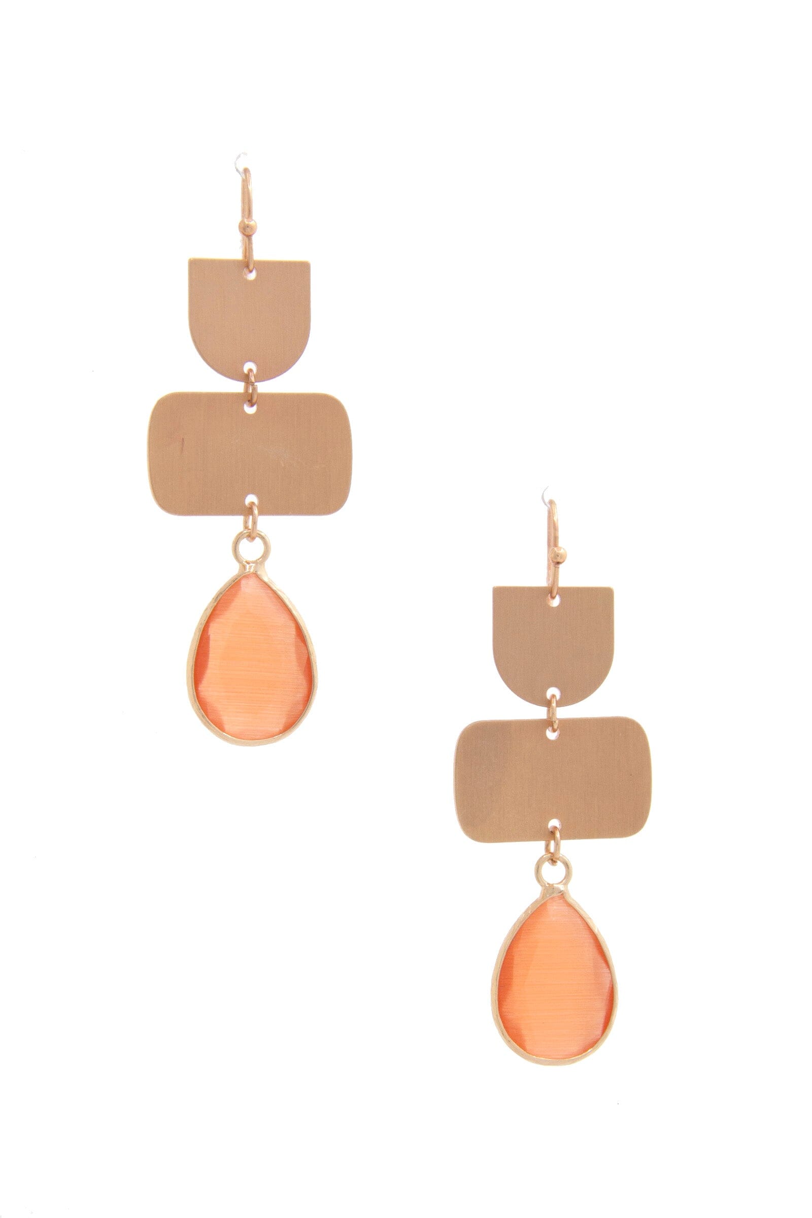 Teardrop Gem Multi Shape Dangle Earring Earrings jehouze