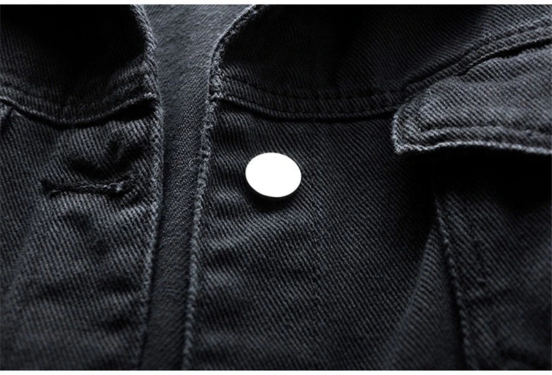 Women Drop Shoulder Denim Jacket Casual Outerwear Coats & Jackets jehouze 