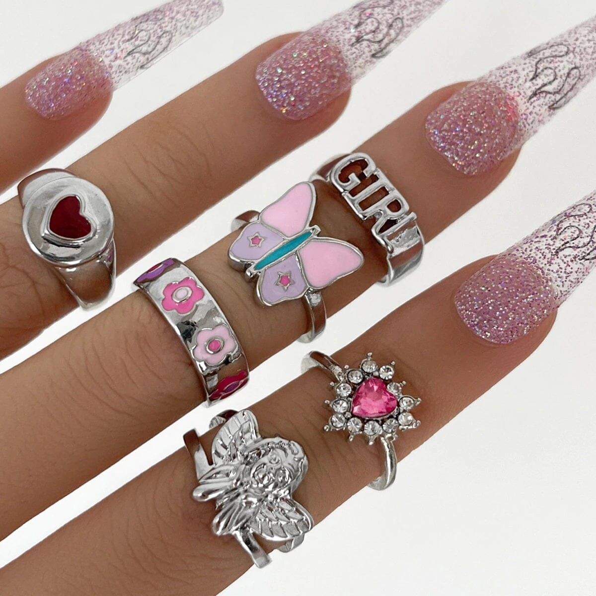 Women Teen Girls Vintage Cute Fashion Knuckle Stacking Ring Set_ Jewelry jehouze 10 