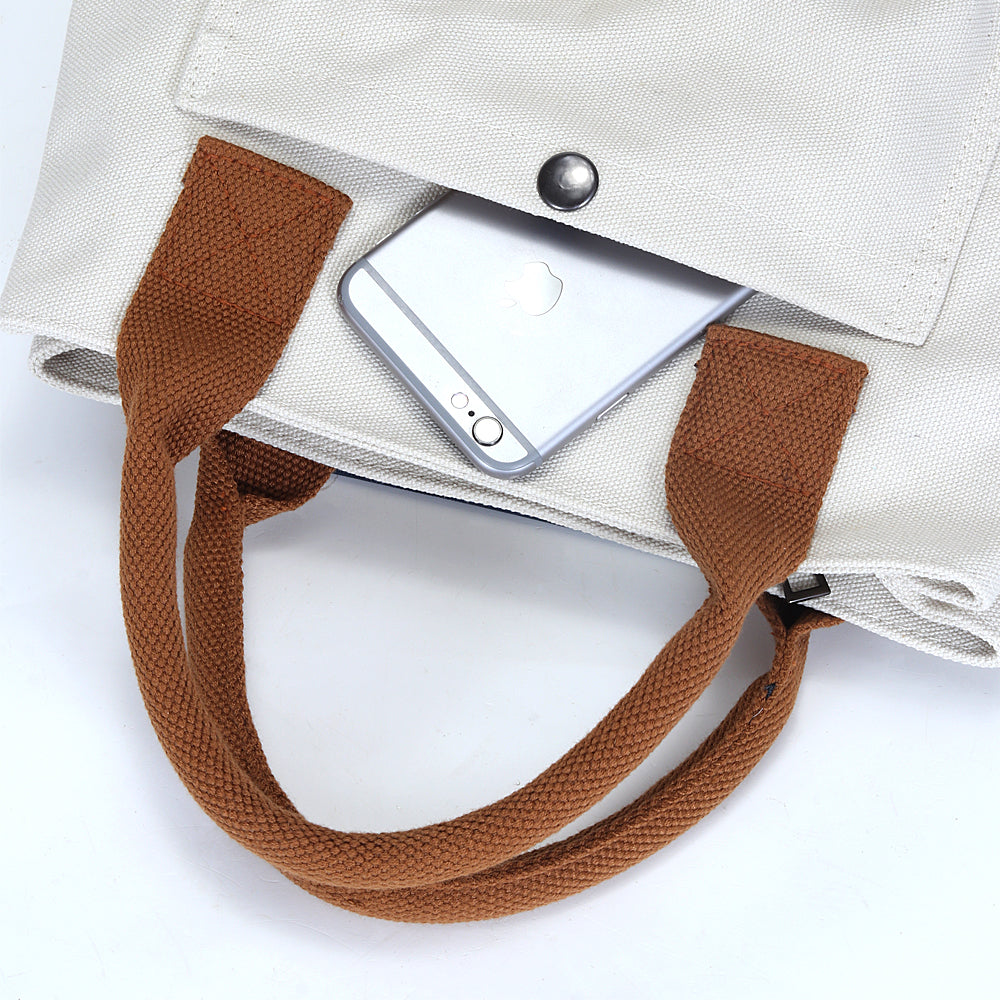 Women's canvas bags retro casual work handbags Tote lightweight top handle purses Handbags & Purses jehouze