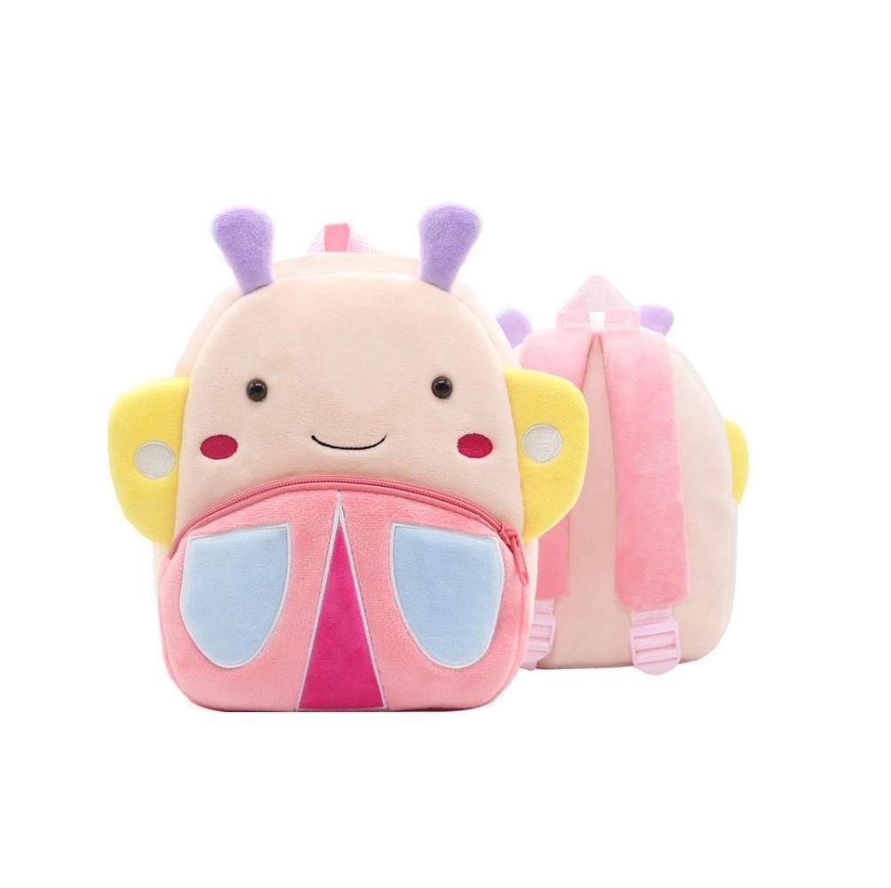 Zoo Animals Toddler backpack Kid Cute Plush Bag Preschool Book Children Bag For 1-6 years girls boys Handbags & Purses jehouze Butterfly
