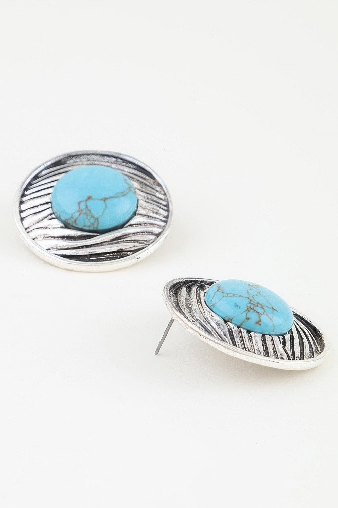 Antique Ribbed Planet Earrings Apparel & Accessories > Jewelry > Earrings jehouze 