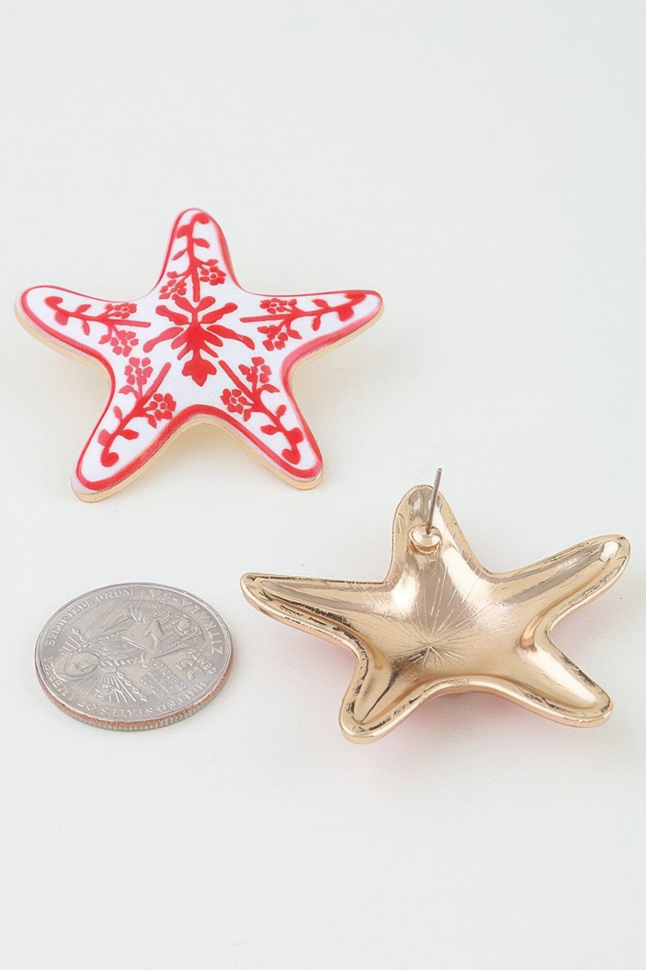 Antique Starfish Stud Earrings Apparel & Accessories > Jewelry > Earrings jehouze 