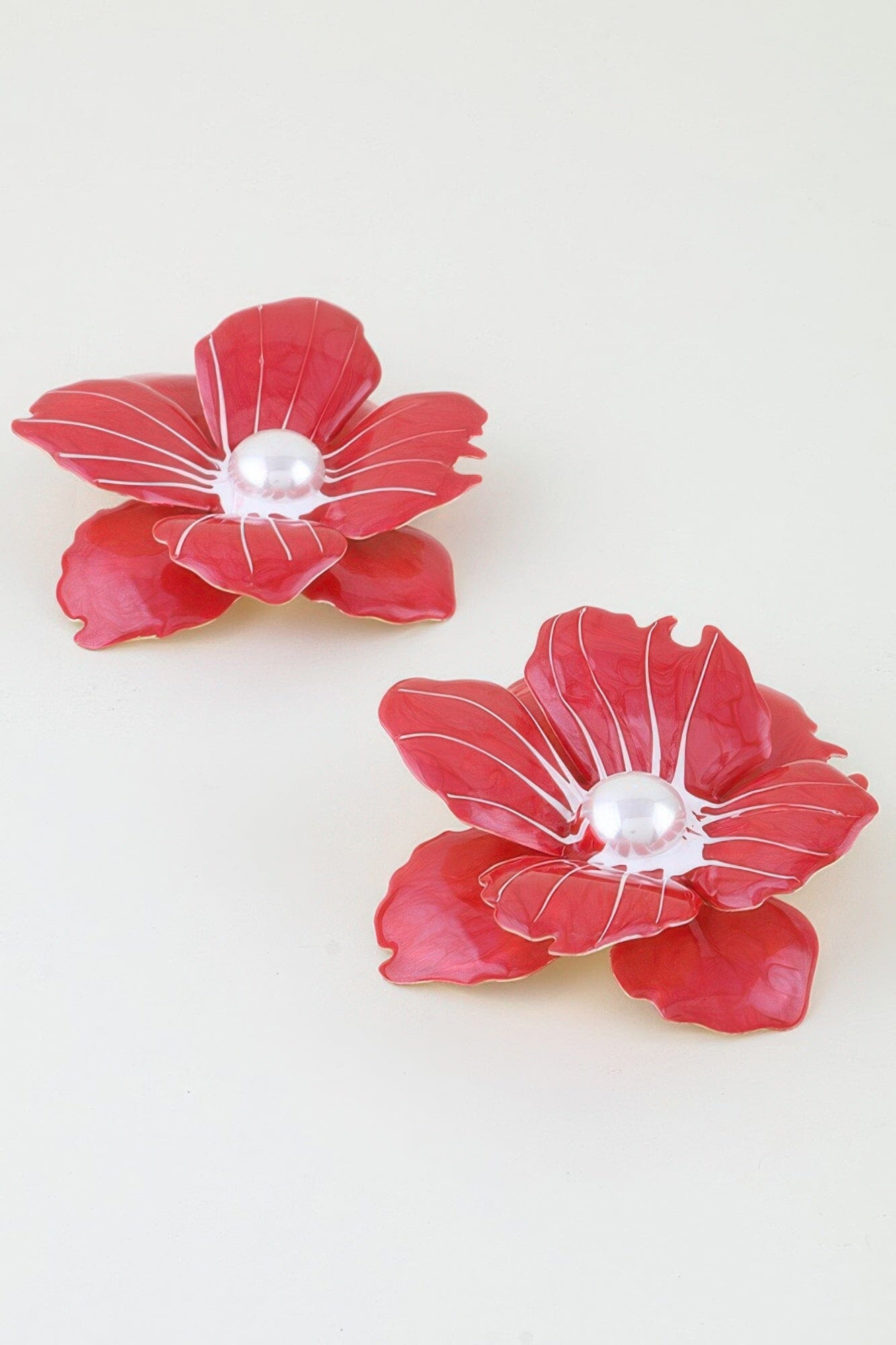 Blooming Marble Flower Stud Earrings Apparel & Accessories > Jewelry > Earrings jehouze 
