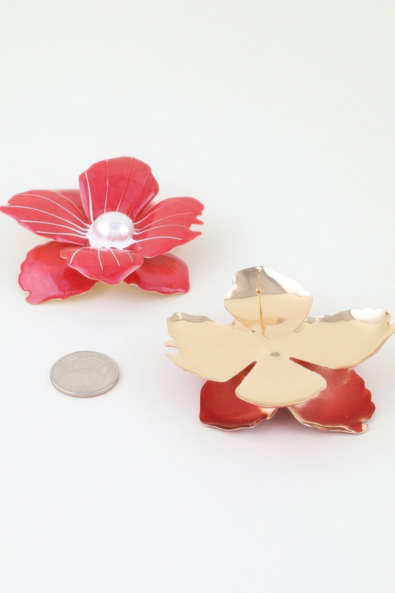 Blooming Marble Flower Stud Earrings Apparel & Accessories > Jewelry > Earrings jehouze 